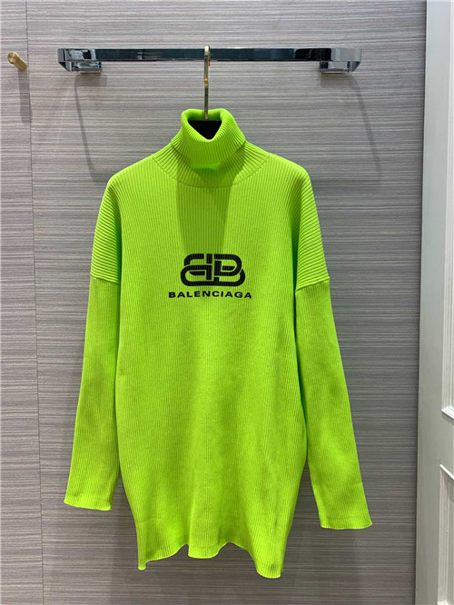 balenciaga logo turtleneck sweater