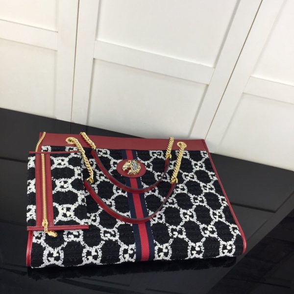 GUCCI 537219 HS7BX SHOPPING BAG IN BLACK - Image 3