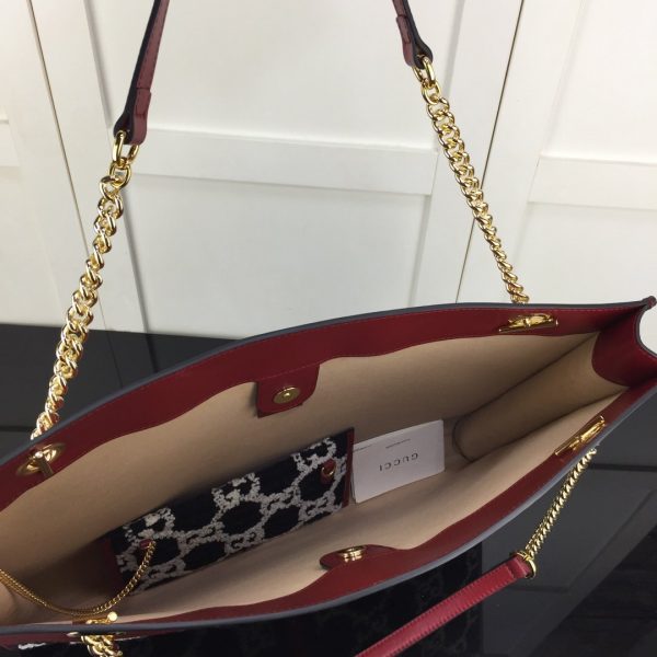 GUCCI 537219 HS7BX SHOPPING BAG IN BLACK - Image 6