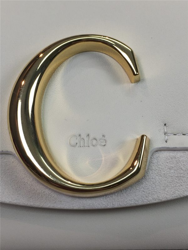 chloe c mini square bag white - Image 5