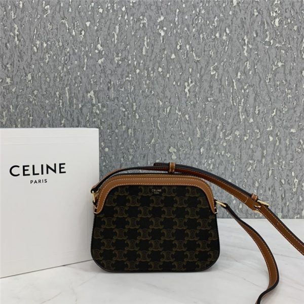 celine small camera bag in triomphe canvas replica bags