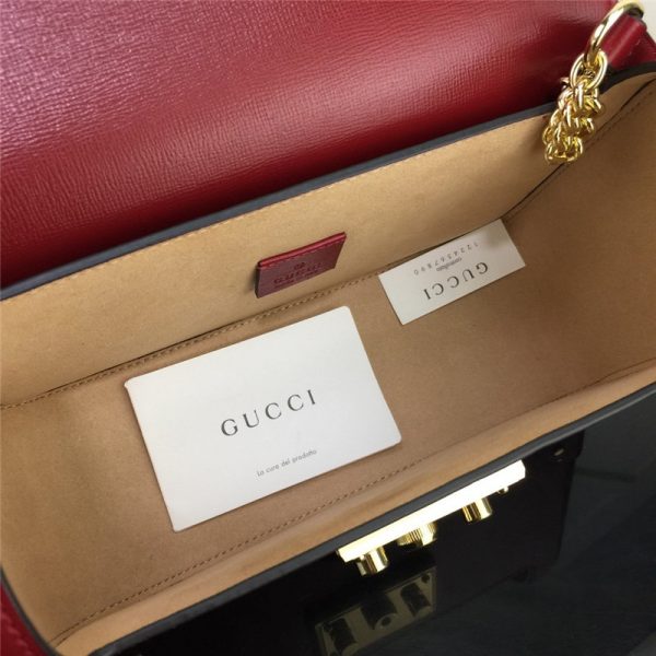 Padlock GG small bamboo shoulder bag - Image 5