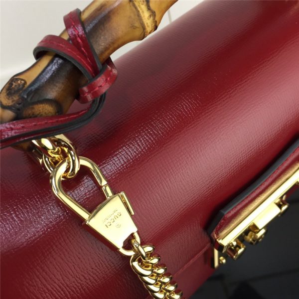 Padlock GG small bamboo shoulder bag - Image 4