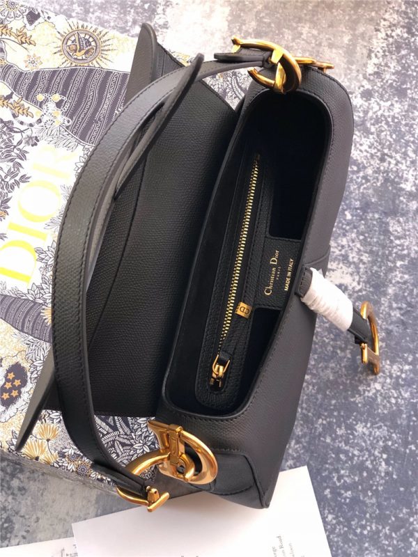 dior saddle bag black - Image 5