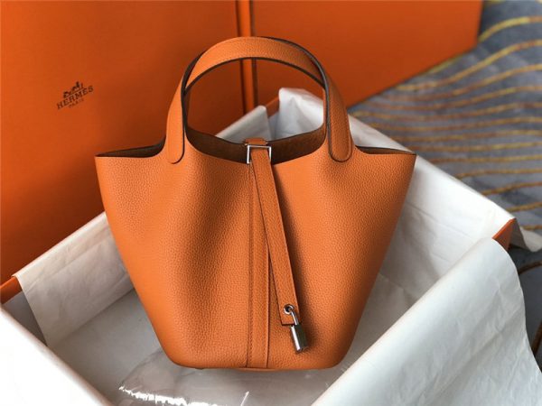 picotin lock hermes orange