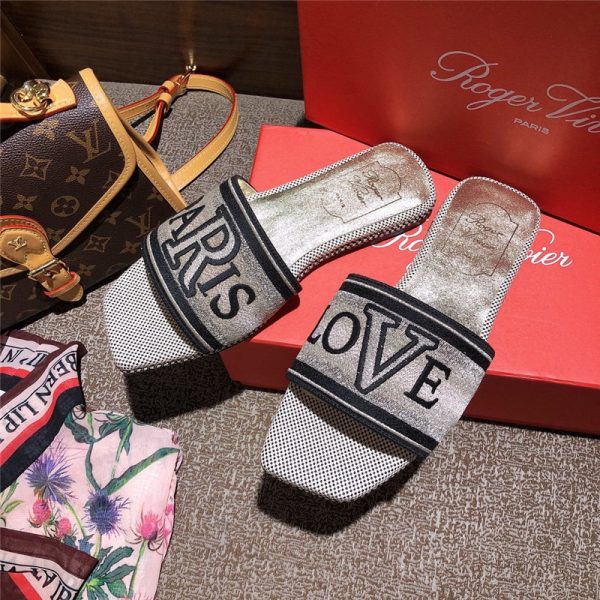 vivier loves paris mules slipper