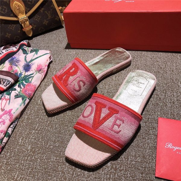 vivier loves paris mules slipper