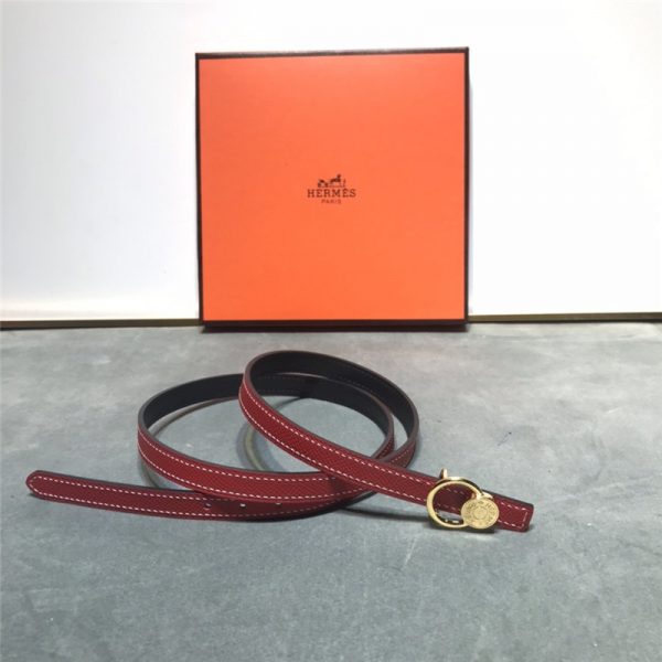 hermes belt women red