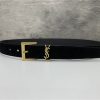 ysl leather belt