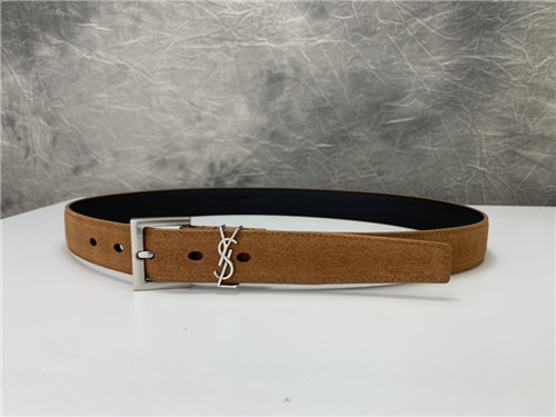 ysl leather belt
