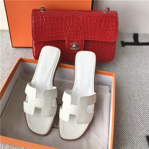 hermes flat slippers womens