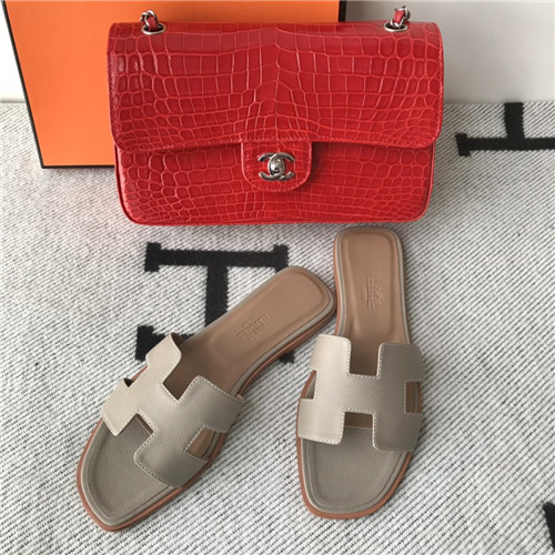 hermes flat slippers womens
