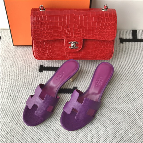 hermes flat slippers womens