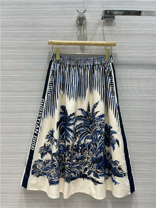 dior print skirt