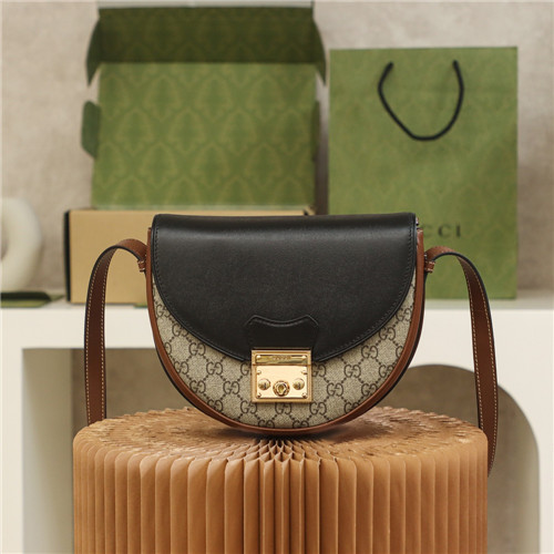 gucci padlock saddle small bag