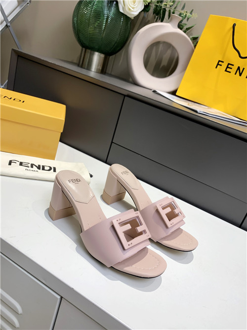 fendi thick heel sandals