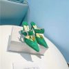 jimmy choo green heels sandals