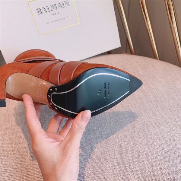 balmain pointed toe belt buckle boots - Image 5
