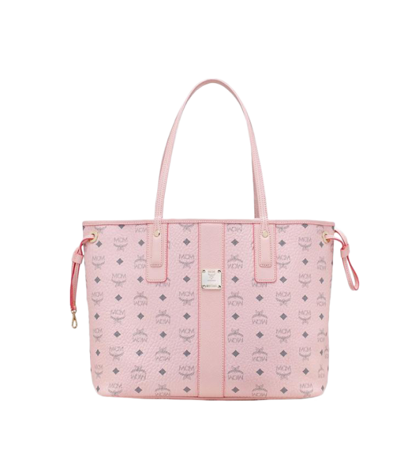MCM Reversible Liz Shoppers in Visetos Power Pink Tote Bags MWP7AVI22QH001