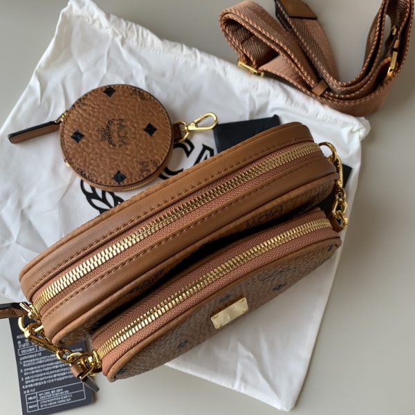 MCM 3-in-1 Shoulder Bag Crossbody Bag Coin Purse