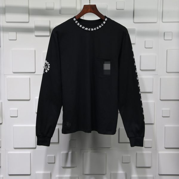 NECKLINE SANSKRIT PRINT LONG SLEEVE T-SHIRT REPLICA