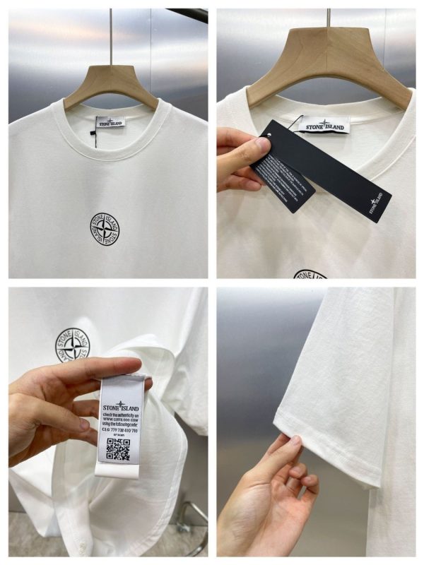 Stone Island STONE solar eclipse time-space compass printed short-sleeved T-shirt summer new men and women couples all-match leisure - Image 5