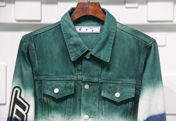 OFF-WHITE  DIP-DYE DENIM JACKET REPLICA - Image 3