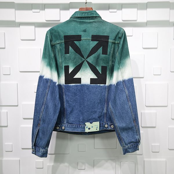 OFF-WHITE  DIP-DYE DENIM JACKET REPLICA