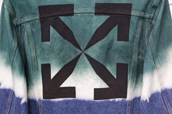 OFF-WHITE  DIP-DYE DENIM JACKET REPLICA - Image 5