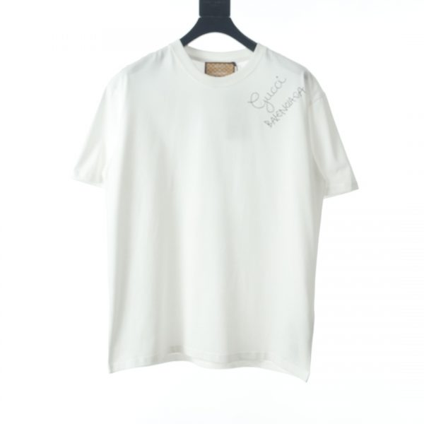 Gucci × Balenciaga BLCG joint back graffiti print short-sleeved T-shirt