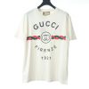 GUCCI twist belt short-sleeved T-shirt