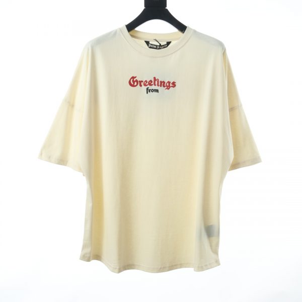 Palm Angels California limited foam letter short-sleeved T-shirt