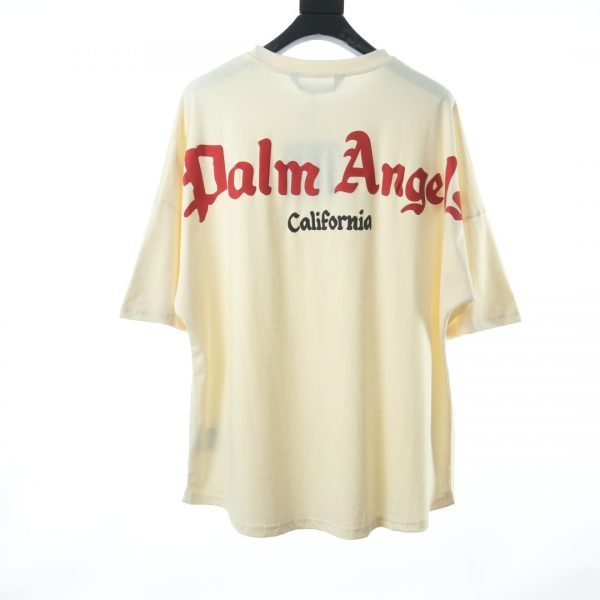 Palm Angels California limited foam letter short-sleeved T-shirt - Image 9