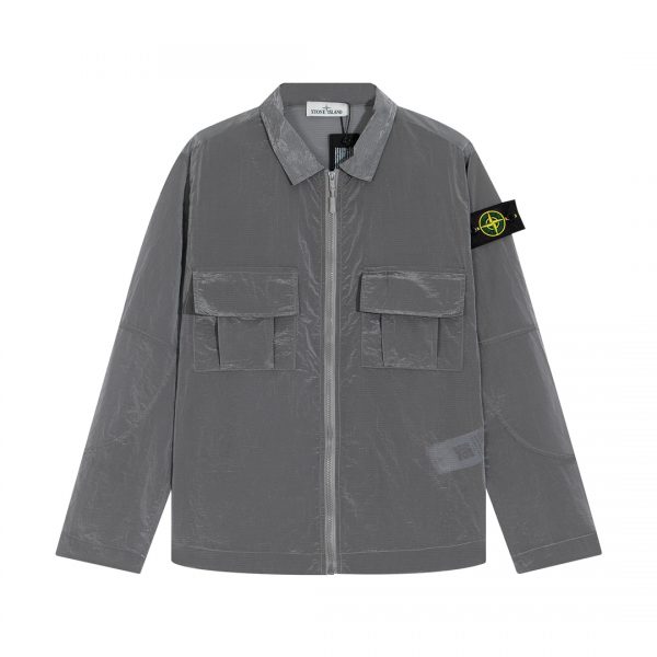 STONE ISLAND new sun protection jacket Silver Grey
