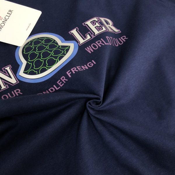 MONCLER Mengkou 2023 new listing counter series cotton T-shirt - Image 8