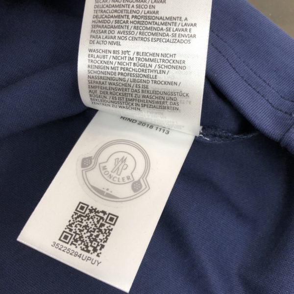 MONCLER Mengkou 2023 new listing counter series cotton T-shirt - Image 9