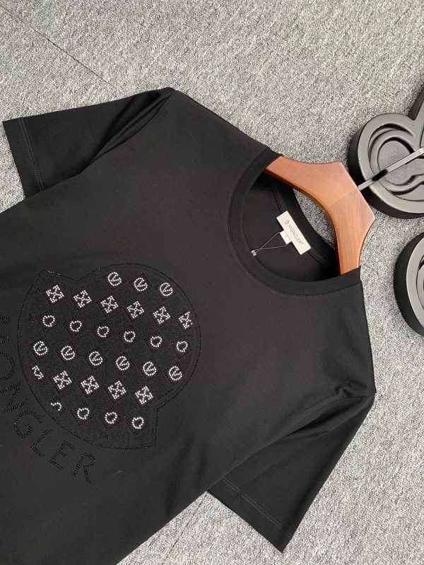 Moncler Mengkou 2023ss spring and summer high-quality cotton short-sleeved T-shirt, top original quality - Image 5