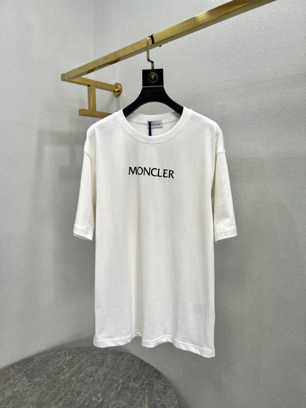 Hot selling new on 【Pure original product】【Top original replica】 - Moncler & Moncler-23ss summer new heavy industry foaming process printing brand icon and letter logo decoration embellishment, Round neck short-sleeved T-shirt, unisex