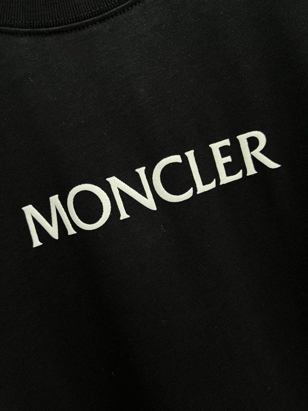 Hot selling new on 【Pure original product】【Top original replica】 - Moncler & Moncler-23ss summer new heavy industry foaming process printing brand icon and letter logo decoration embellishment, Round neck short-sleeved T-shirt, unisex - Image 7