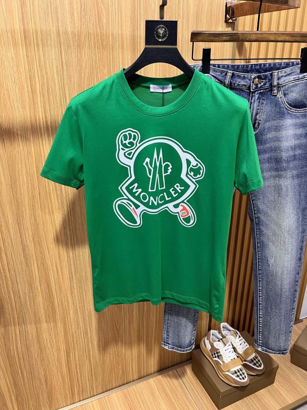 Moncler Mengkou 2022 spring and summer new original single men's round neck short-sleeved T-shirt is sold at the counter simultaneously, high-end customization, simple fashion and versatile - Image 4