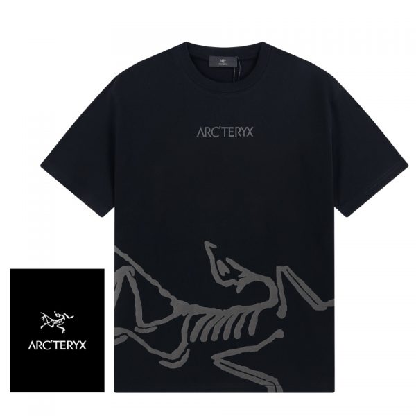 ARCTERYX bird ? 2023 spring and summer new foam alignment printing short-sleeved T-shirt