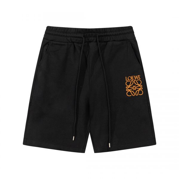 LOEWE graffiti embroidery letters embroidery five-point pants