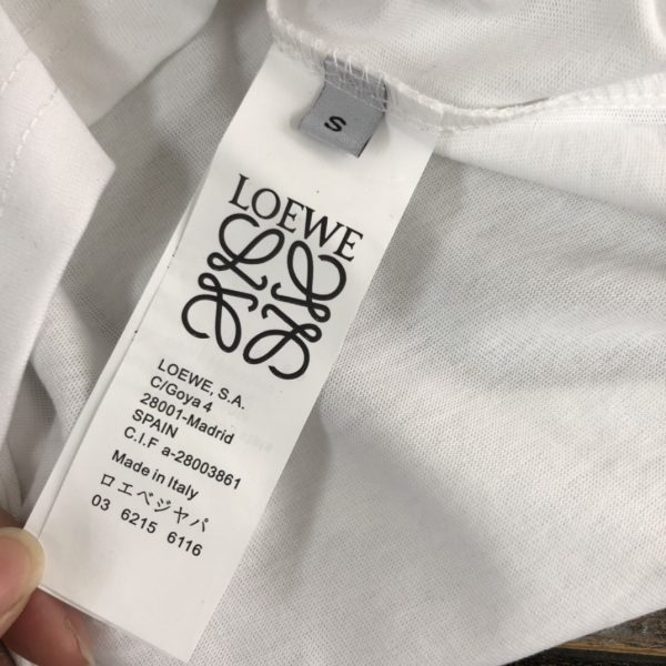 LOEWE 2023 new launch counter series cotton T-shirt! new design inspiration - Image 8