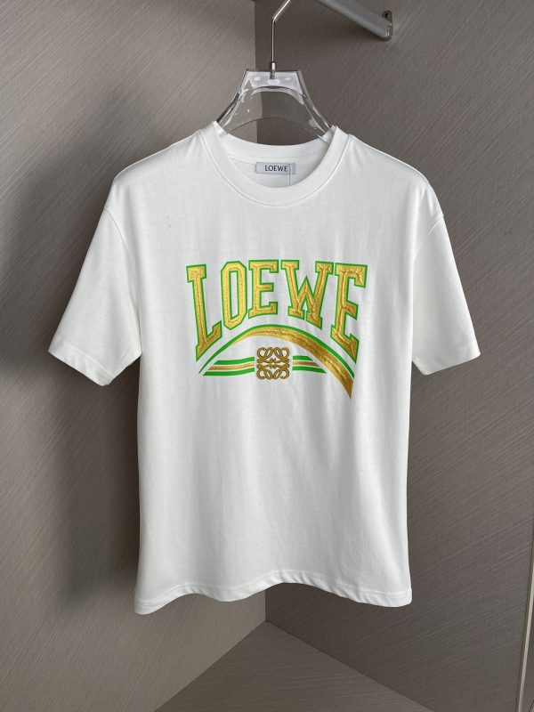 LOEWE 2023 spring and summer new logo logo design couple short-sleeved T-shirt