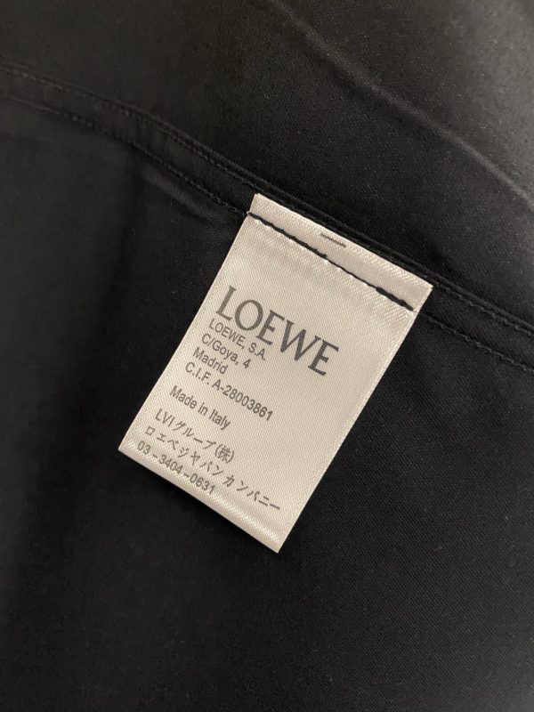 LOEWE 2023 early spring new product counter casual long-sleeved shirt! Perfectly embroidered logo text - Image 11