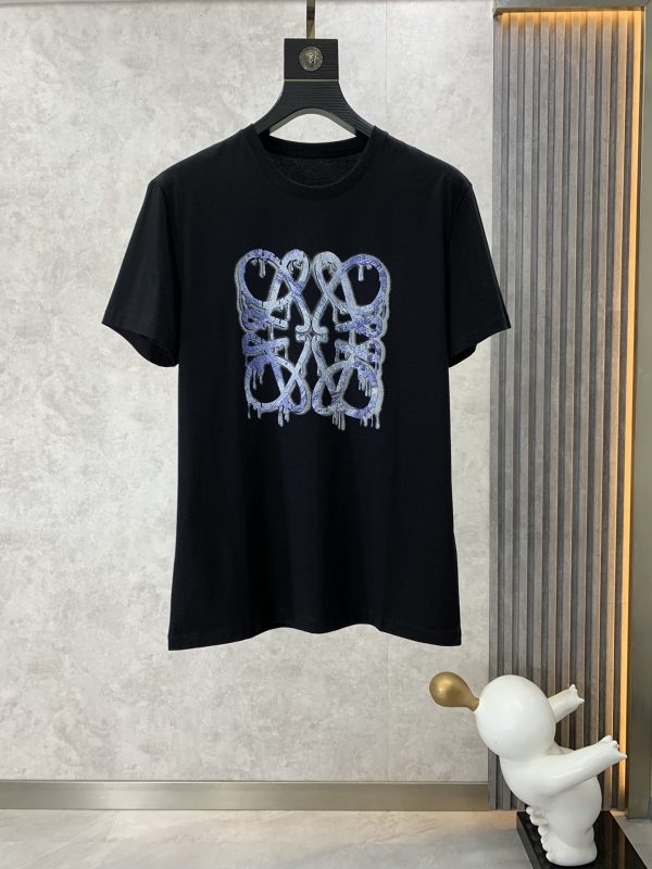Loewe 2023 spring and summer casual business logo printing short-sleeved T-shirt,