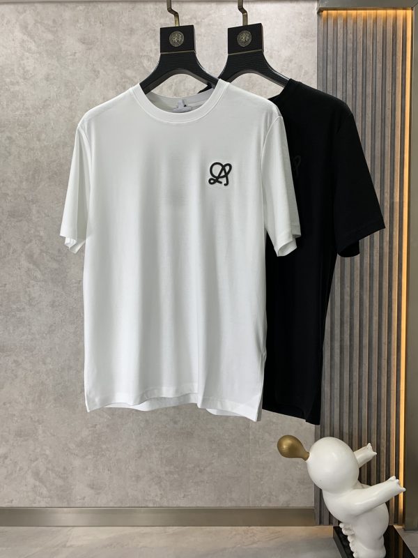 Loewe can wear 200+ catties 2023 spring and summer latest style, spring and summer half-sleeved custom double-sided long-staple cotton