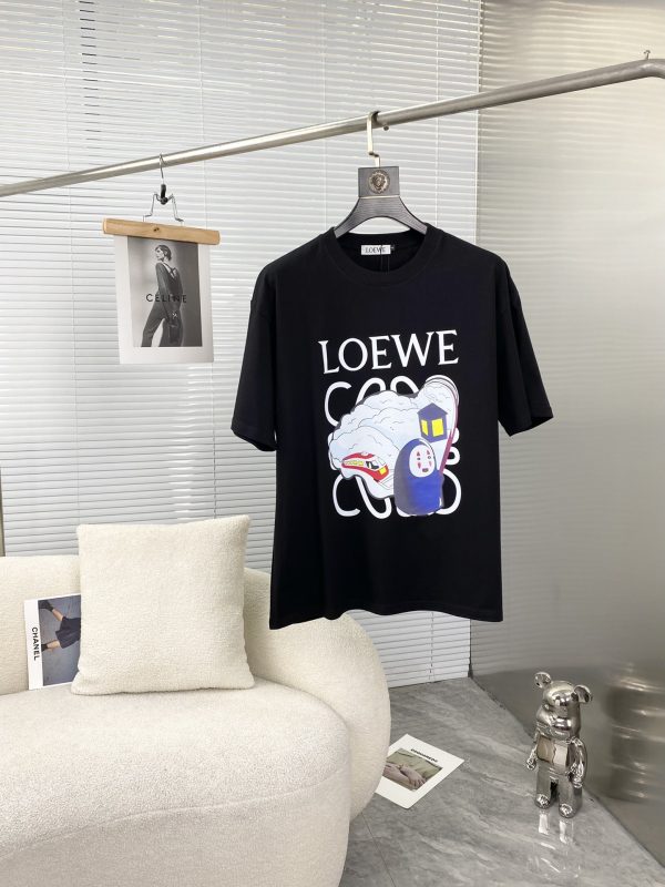 LOEWE 2023ss spring and summer high-quality 260g Gucci double yarn tide brand cotton T-shirt