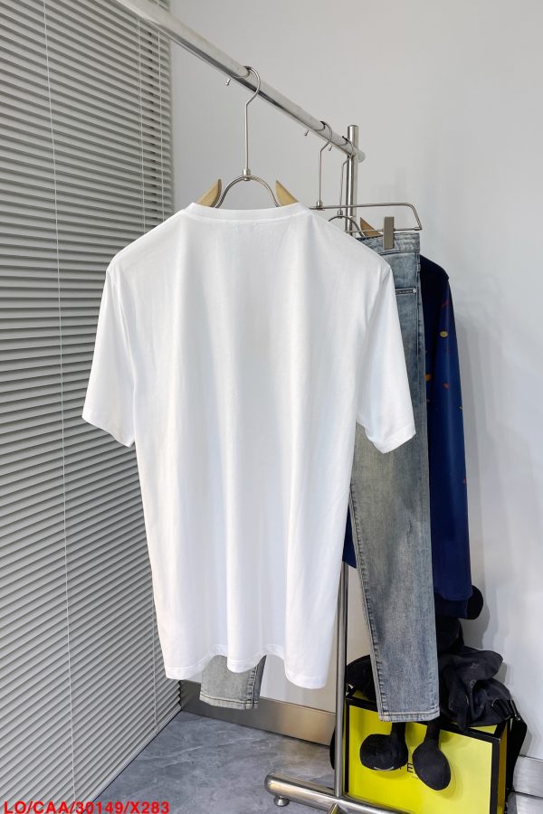 Loew*2023SS new cotton Anagram floral short sleeves. Lightweight cotton jersey crewneck T-shirt - Image 3