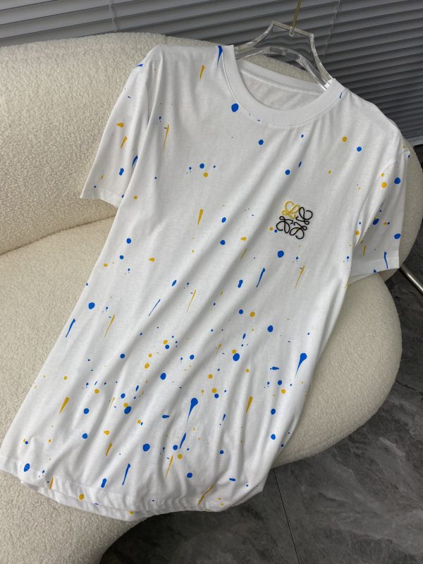LOEWE 2023 official website spring and summer latest fashion round neck short-sleeved T-shirt - Image 5